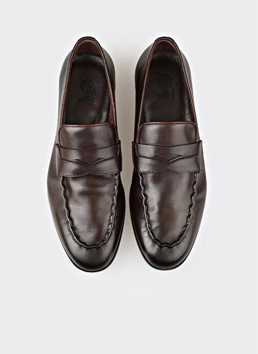 Kahve Deri Erkek Klasik Ayakkabı - Görsel 5