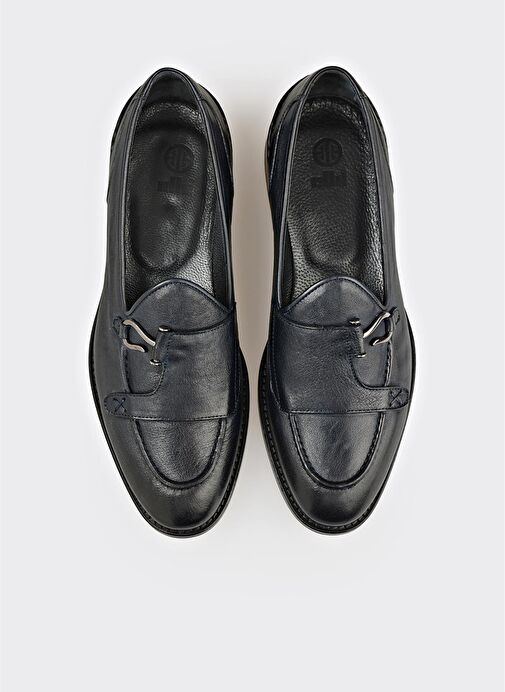 Lacivert Deri Erkek Klasik Ayakkabı - Görsel 5