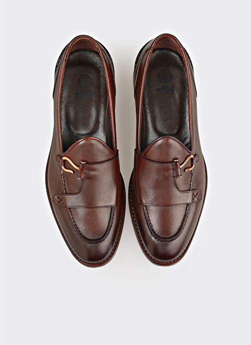 Kahve Deri Erkek Klasik Ayakkabı - Görsel 5