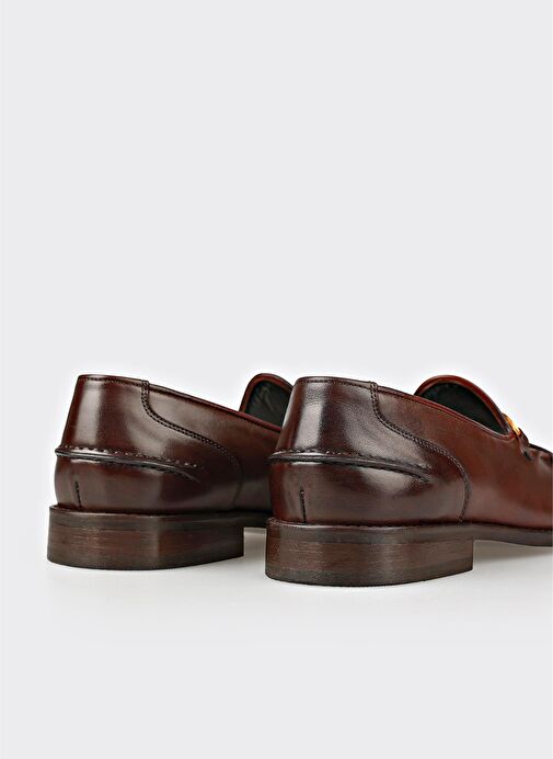 Kahve Deri Erkek Klasik Ayakkabı - Görsel 6