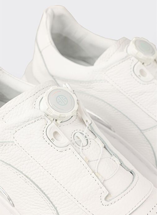 Beyaz Deri Erkek Spor Ayakkabı - Görsel 11