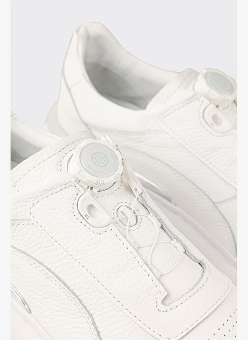 Beyaz Deri Erkek Spor Ayakkabı - Görsel 10