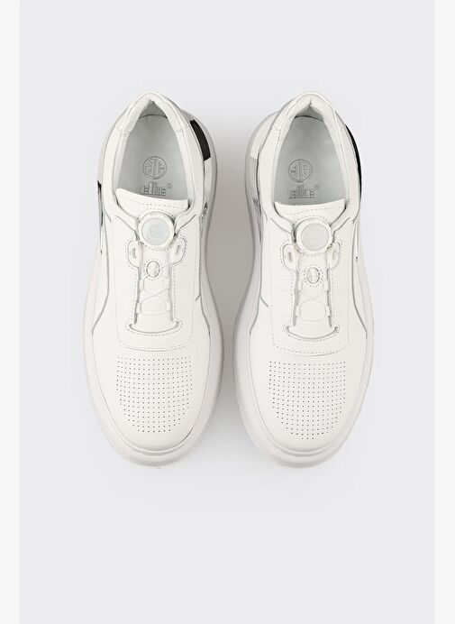 Beyaz Deri Erkek Spor Ayakkabı - Görsel 9