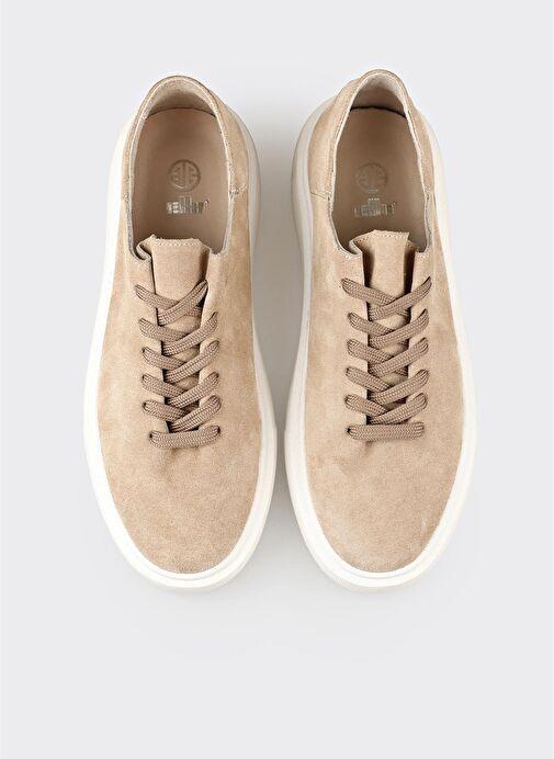 Bej Deri Erkek Günlük Ayakkabı - Görsel 5