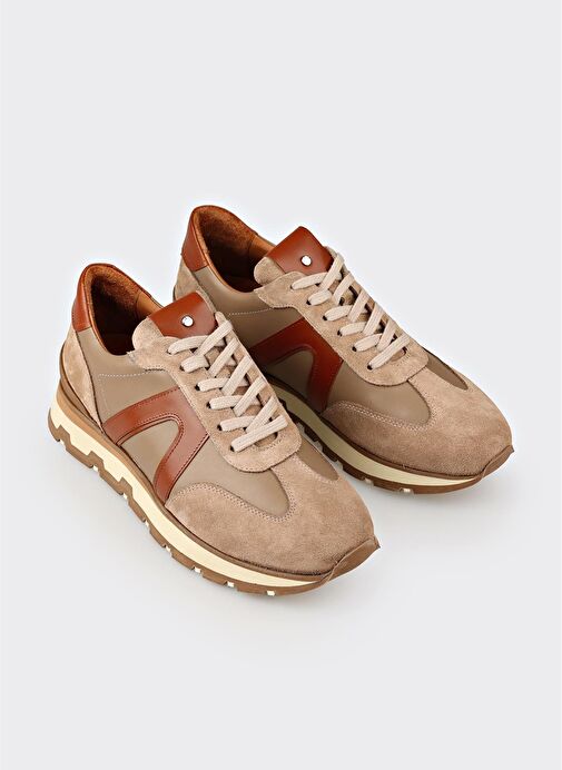 Vizon Deri Erkek Spor Ayakkabı - Görsel 3