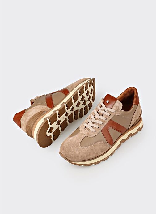 Vizon Deri Erkek Spor Ayakkabı - Görsel 4