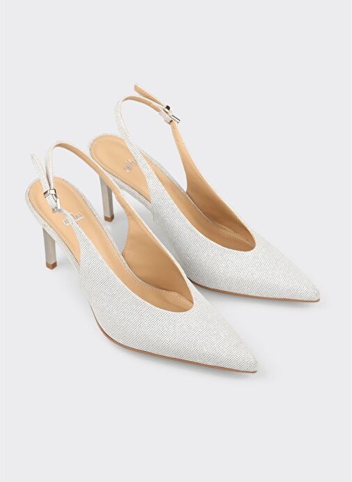 Lame Kadın Topuklu Ayakkabı - Görsel 3