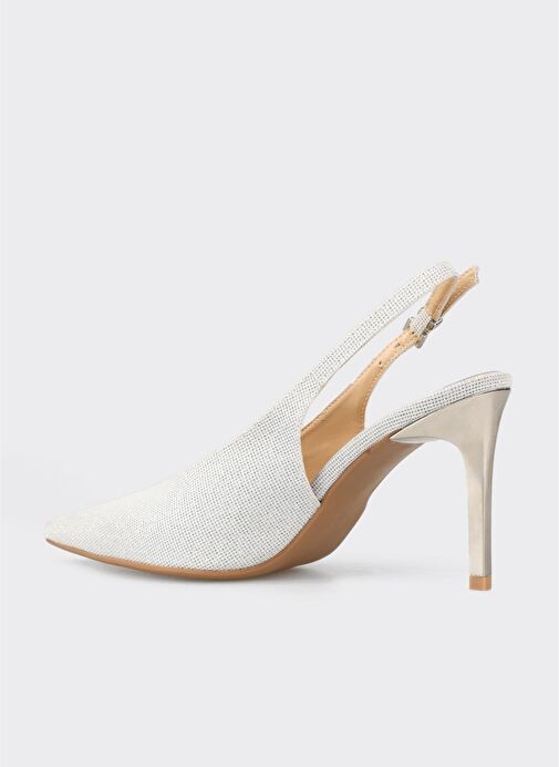 Lame Kadın Topuklu Ayakkabı - Görsel 4
