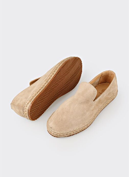 Bej Deri Erkek Günlük Ayakkabı - Görsel 7