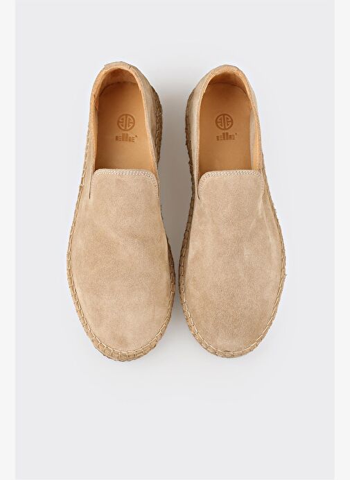 Bej Deri Erkek Günlük Ayakkabı - Görsel 8