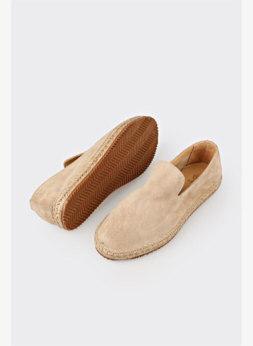 Bej Deri Erkek Günlük Ayakkabı - Görsel 6