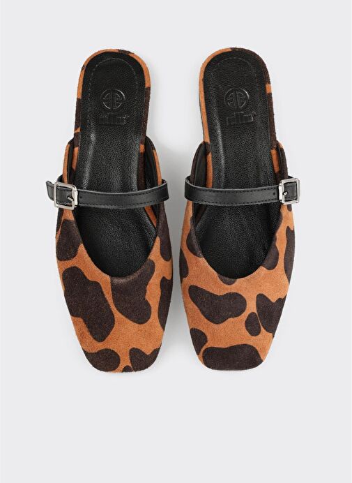 Taba Deri Kadın Terlik - Görsel 5