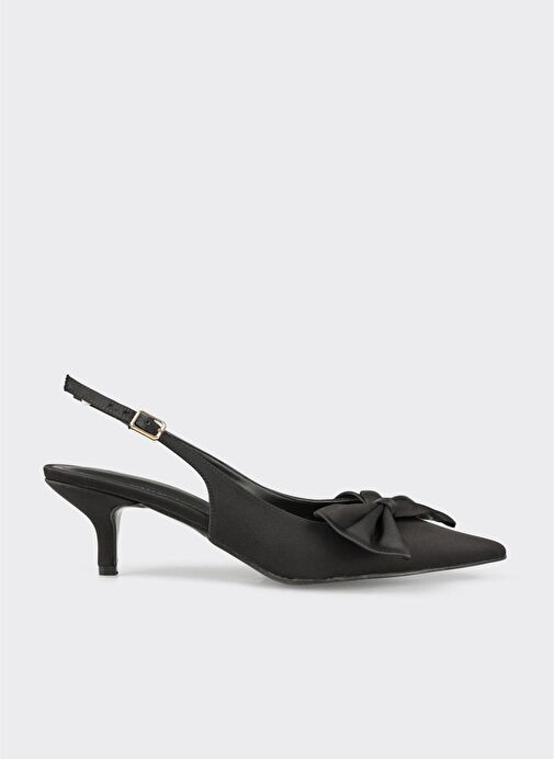 Siyah Kadın Topuklu Ayakkabı - Görsel 2