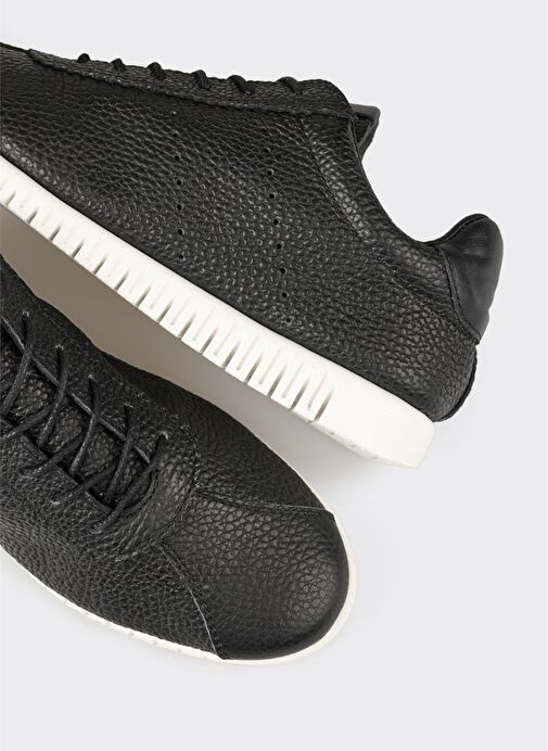 Siyah Deri Kadın Spor Ayakkabı - Görsel 6