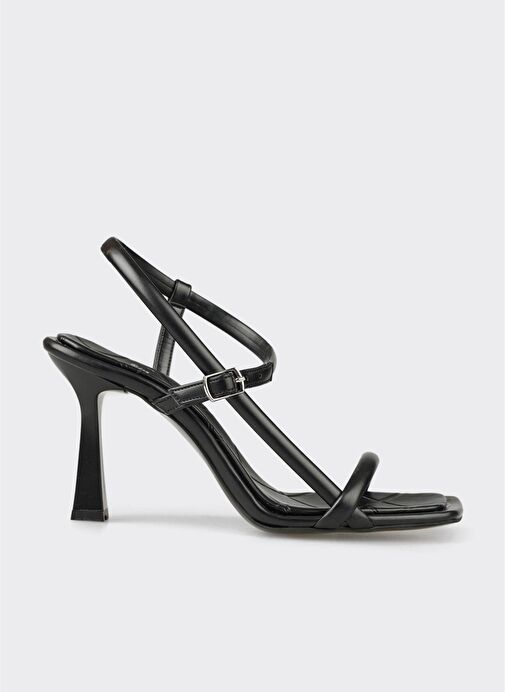 Siyah Kadın Topuklu Sandalet - Görsel 2