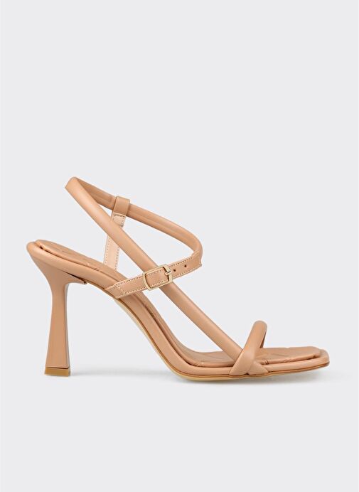 Naturel Kadın Topuklu Sandalet - Görsel 2