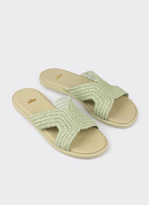 Yeşil Kadın Terlik - Görsel 3