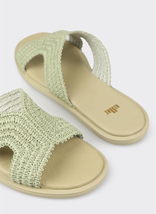 Yeşil Kadın Terlik - Görsel 6