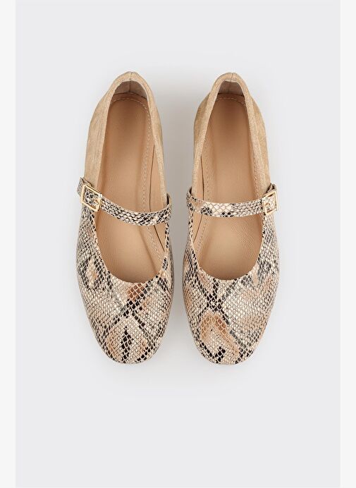 Bej Kadın Günlük Ayakkabı - Görsel 5