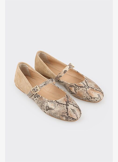Bej Kadın Günlük Ayakkabı - Görsel 3