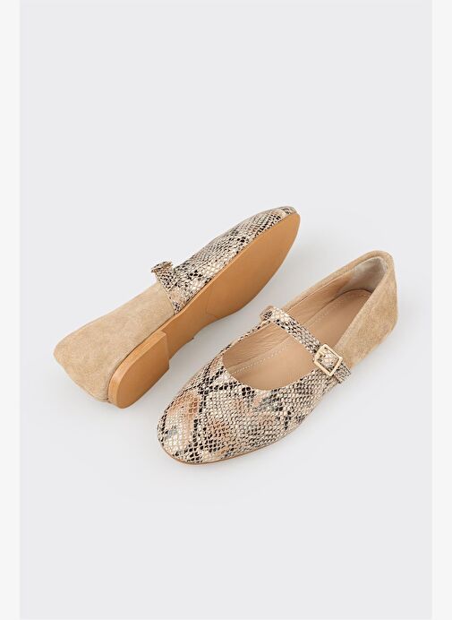 Bej Kadın Günlük Ayakkabı - Görsel 4