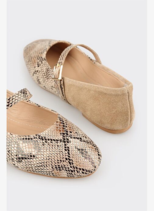 Bej Kadın Günlük Ayakkabı - Görsel 6