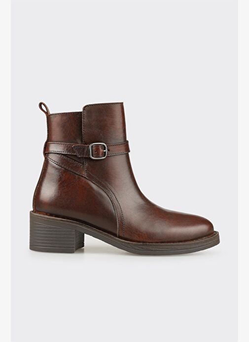 Kahve Deri Kadın Günlük Bot - Görsel 2