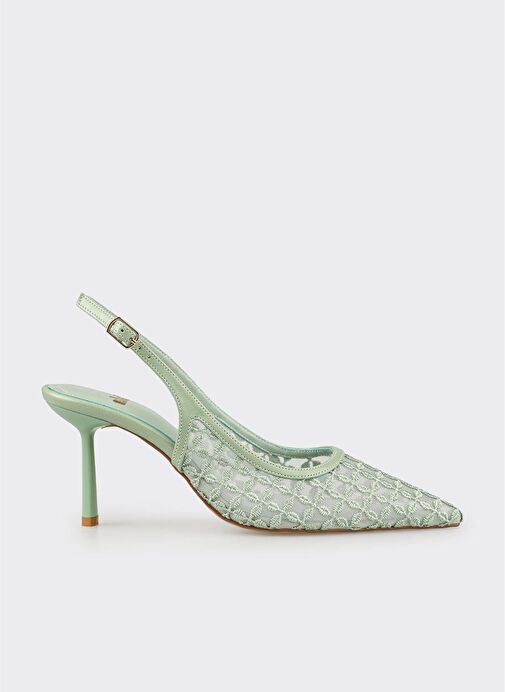 Yeşil Kadın Topuklu Ayakkabı - Görsel 2