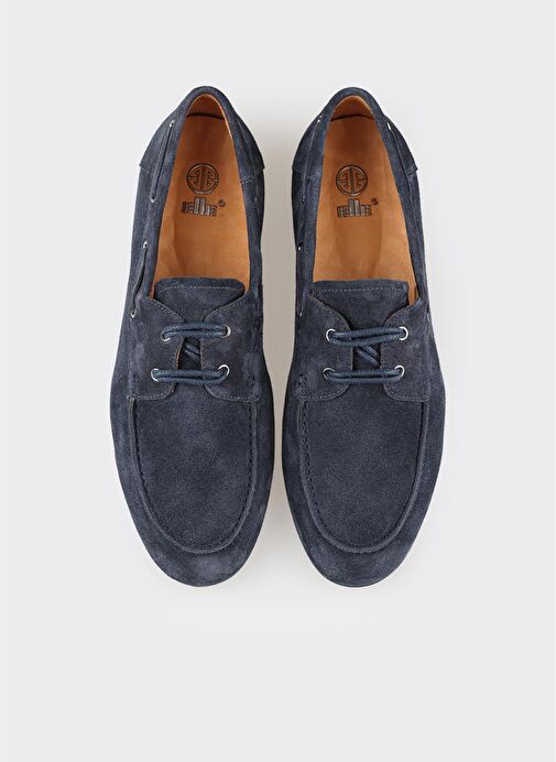 Lacivert Deri Erkek Günlük Ayakkabı - Görsel 5