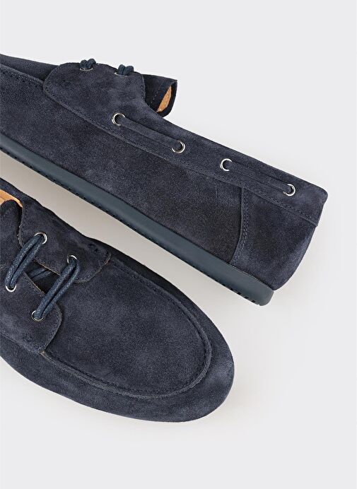 Lacivert Deri Erkek Günlük Ayakkabı - Görsel 6