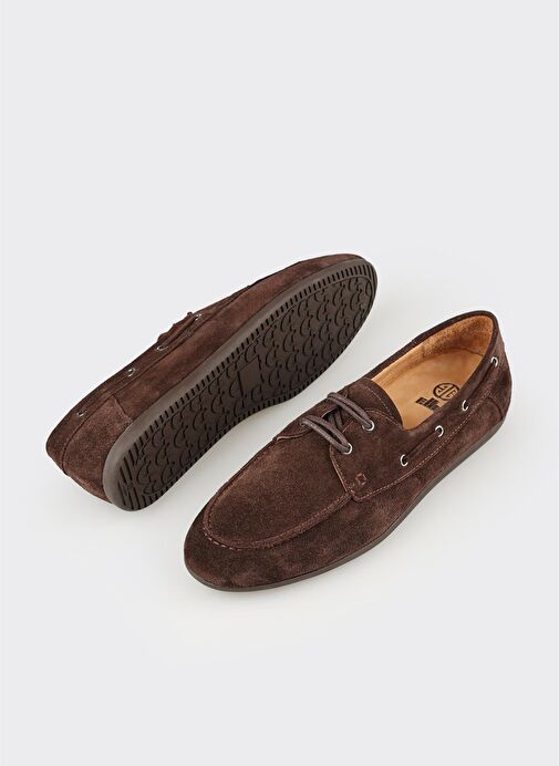 Kahve Deri Erkek Günlük Ayakkabı - Görsel 4