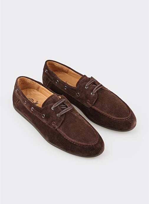 Kahve Deri Erkek Günlük Ayakkabı - Görsel 3