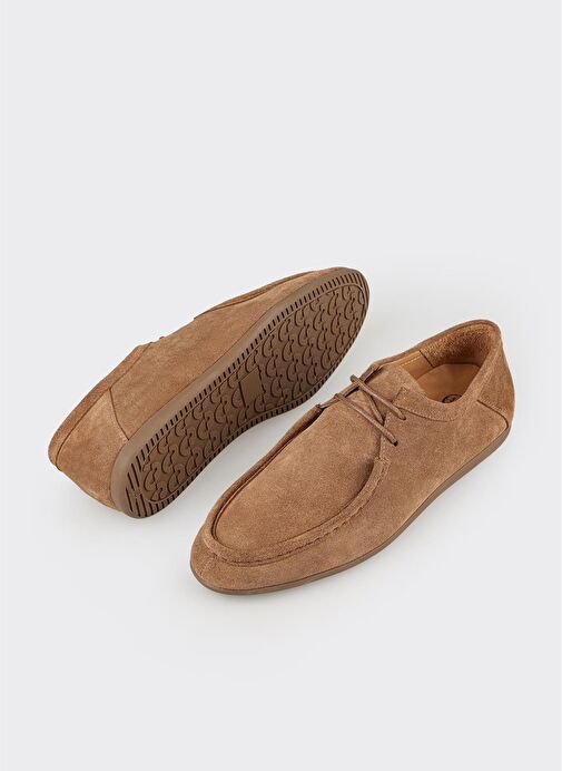 Kahve Deri Erkek Günlük Ayakkabı - Görsel 6