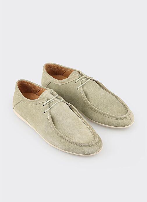 Yeşil Deri Erkek Günlük Ayakkabı - Görsel 3