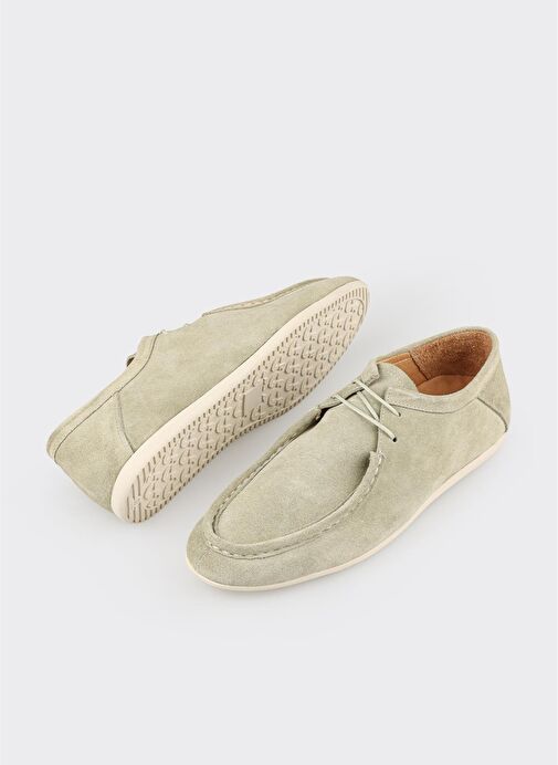 Yeşil Deri Erkek Günlük Ayakkabı - Görsel 4