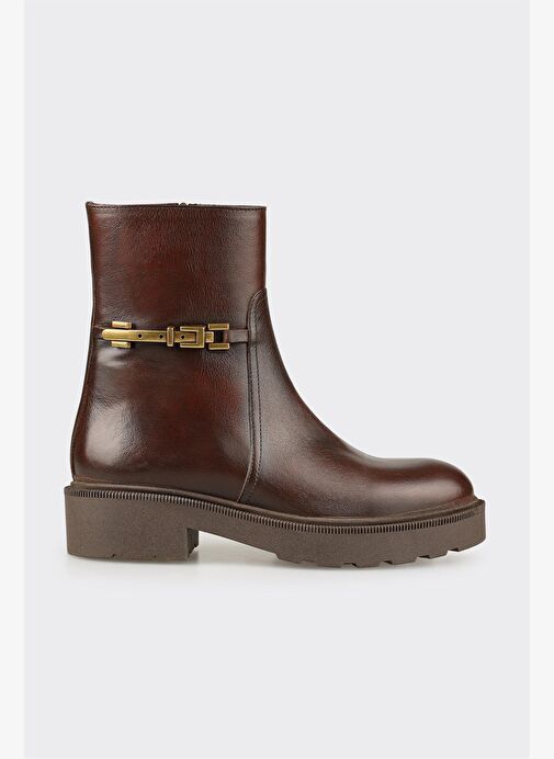 Kahve Deri Kadın Günlük Bot - Görsel 2