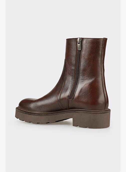 Kahve Deri Kadın Günlük Bot - Görsel 4