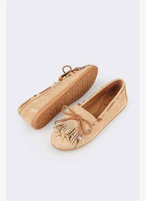 Naturel Deri Kadın Günlük Ayakkabı - Görsel 4