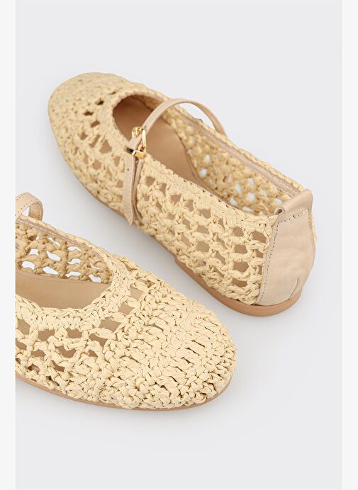 Bej Kadın Günlük Ayakkabı - Görsel 10