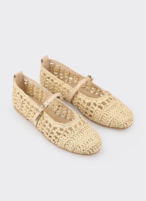 Bej Kadın Günlük Ayakkabı - Görsel 7