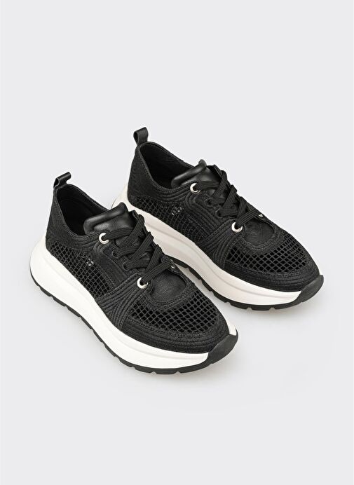 Siyah Kadın Spor Ayakkabı - Görsel 6