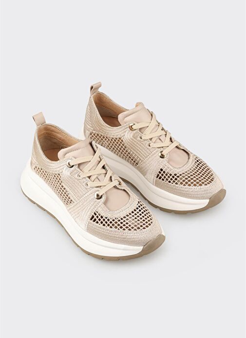Bej Kadın Spor Ayakkabı - Görsel 5