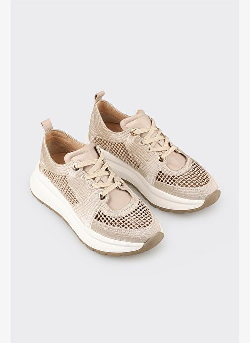 Bej Kadın Spor Ayakkabı - Görsel 4