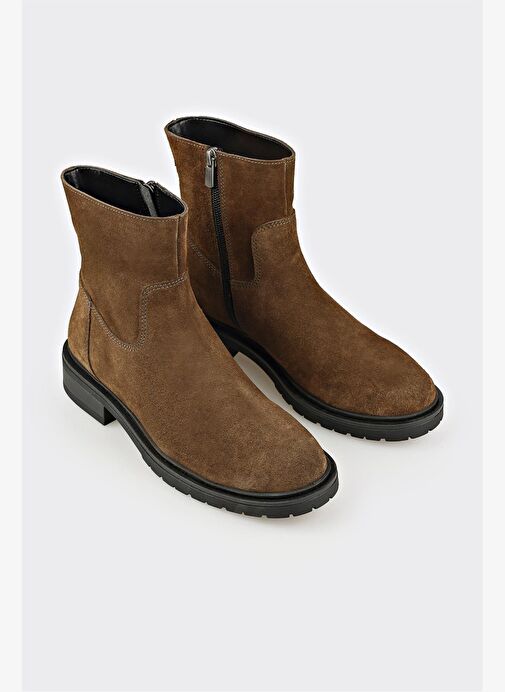 Haki Deri Kadın Günlük Bot - Görsel 3