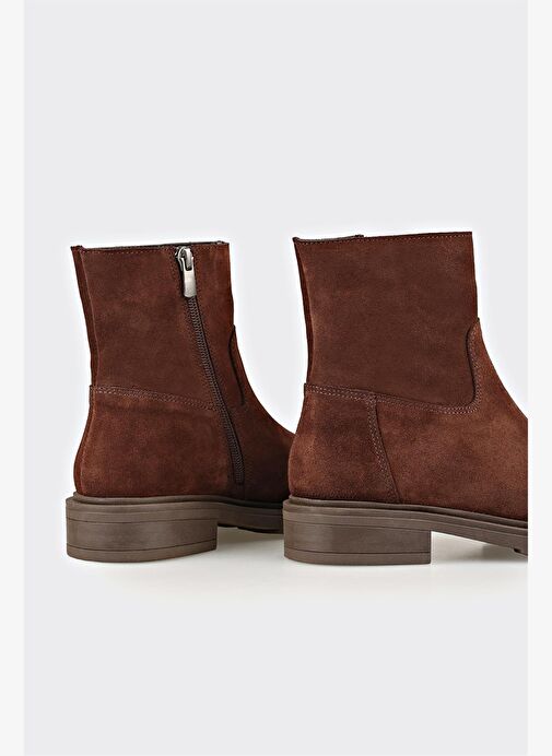 Kahve Deri Kadın Günlük Bot - Görsel 5