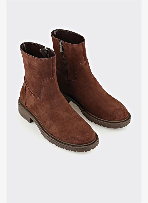 Kahve Deri Kadın Günlük Bot - Görsel 3