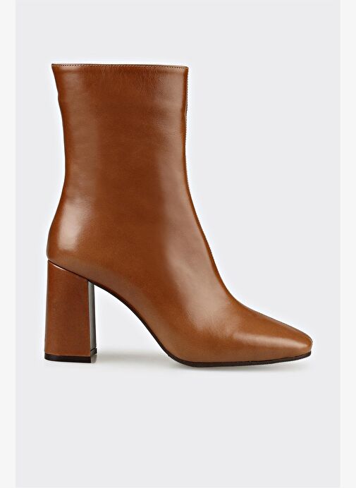 Naturel Deri Kadın Klasik Bot - Görsel 2