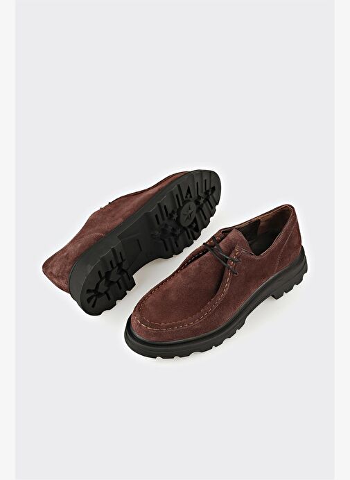 Kahve Deri Kadın Günlük Ayakkabı - Görsel 4