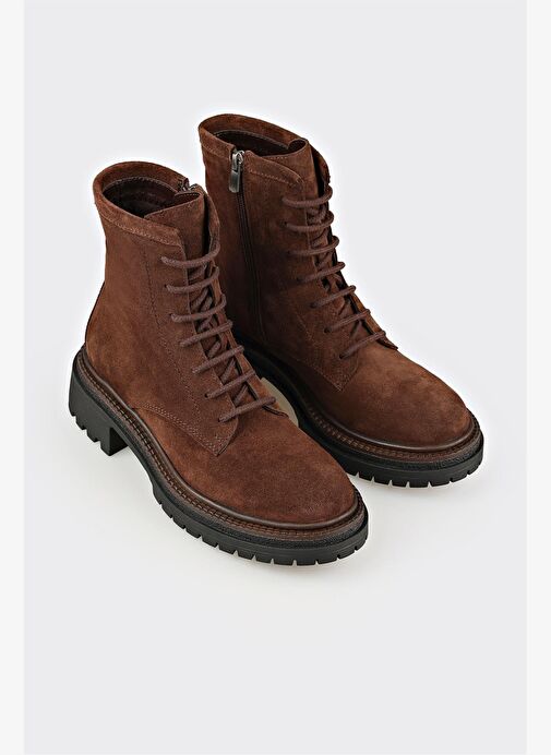 Kahve Deri Kadın Günlük Bot - Görsel 3