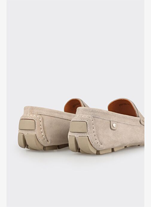 Bej Deri Erkek Günlük Ayakkabı - Görsel 6